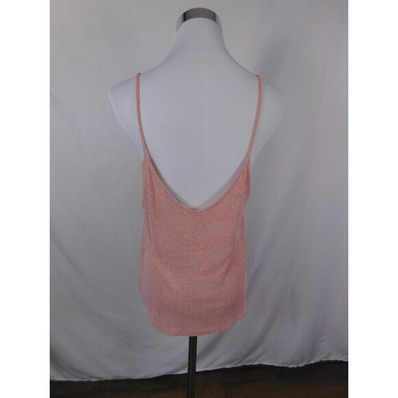 Forever 21 Pink Cami Tank Spaghetti Strap Knit Boho Witch M - Picture 6 of 9